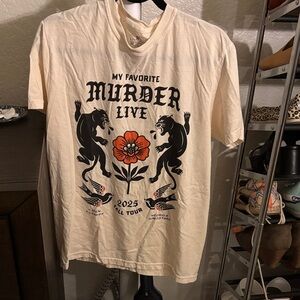 My Favorite Murder 2025 Tour Graphic Tee - Cream